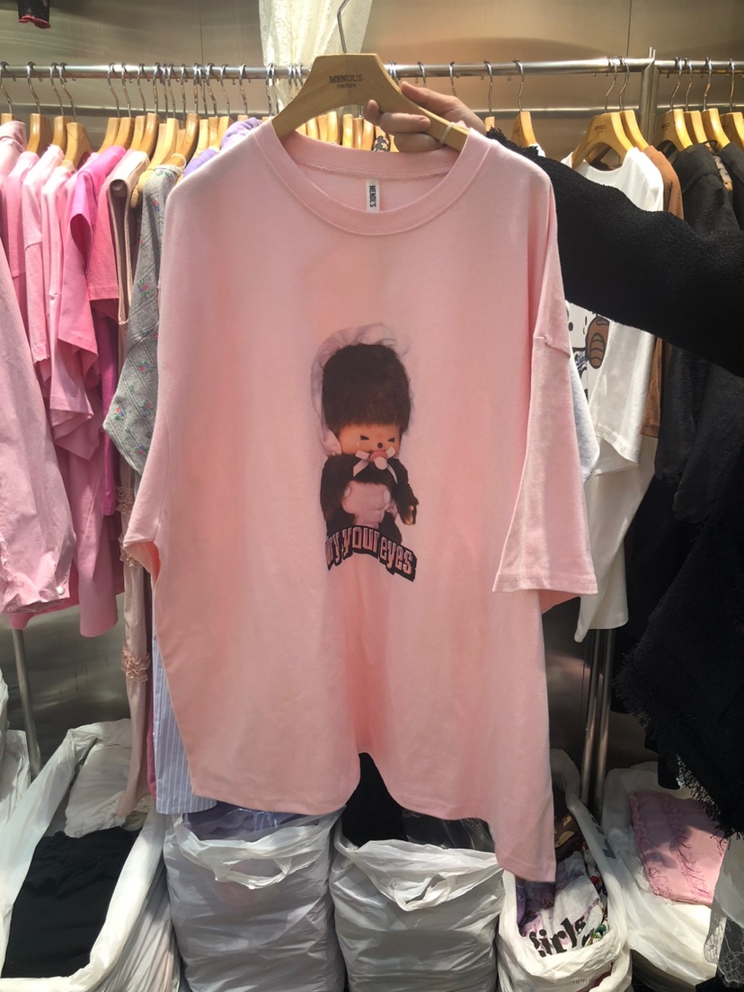 MENDL S直郵韓國代購㊣女裝新品人氣時尚休閑熱賣25春夏T恤MENDL ST恤圖色3