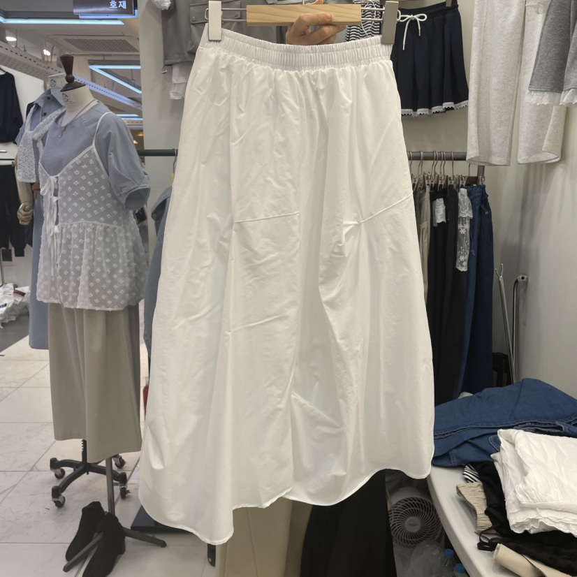 HOJAE韓國㊣直郵東大門代購女裝新品25春夏時尚半身裙中短裙MID-LEVEL JUMP半身裙/中短裙