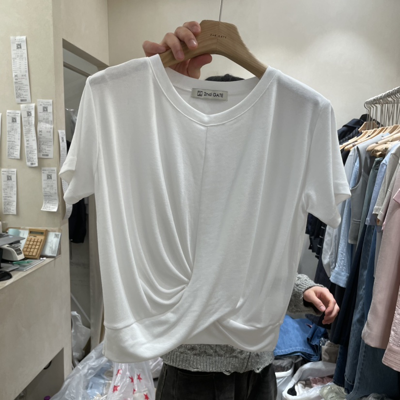 2ND GATE直郵韓國代購㊣女裝新品推薦休閑人氣時尚25春夏T恤2ND GATET恤圖色1