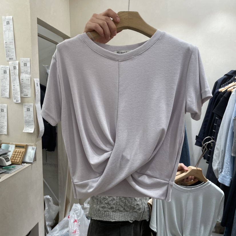 2ND GATE直郵韓國代購㊣女裝新品推薦休閑人氣時尚25春夏T恤2ND GATET恤圖色2