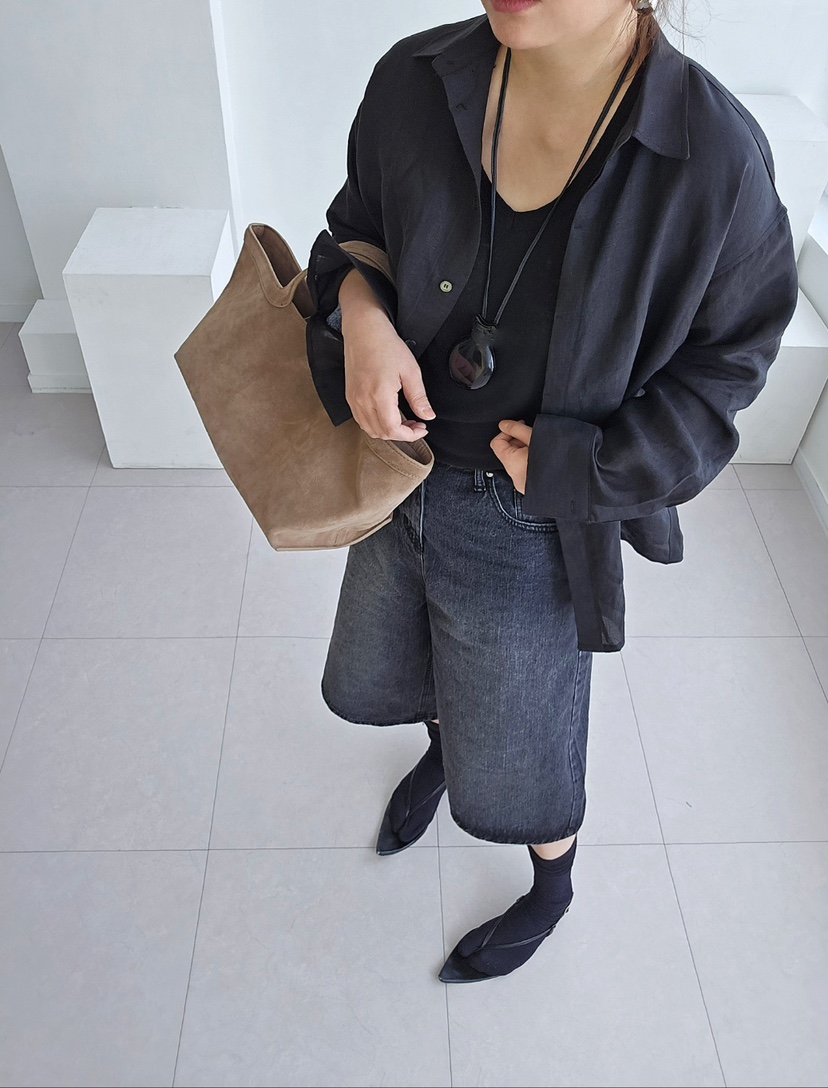 J SHOP韓國直郵㊣女裝新品休閑25春夏熱賣人氣夾克含腰包亞麻J_SHOP夾克