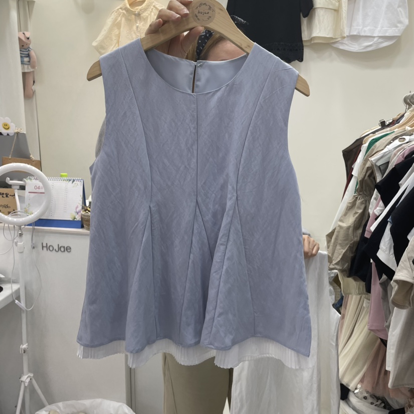 HOJAE韓國直郵㊣東大門實拍女裝新品人氣推薦時尚休閑吊帶背心MID-LEVEL JUMP吊帶/背心圖色2
