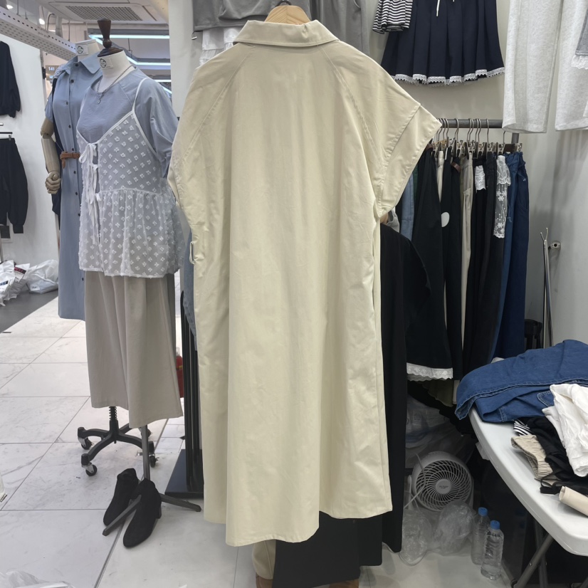 HOJAE韓國㊣直郵東大門代購女裝新品人氣熱賣25春夏連衣裙含腰帶MID-LEVEL JUMP連衣裙