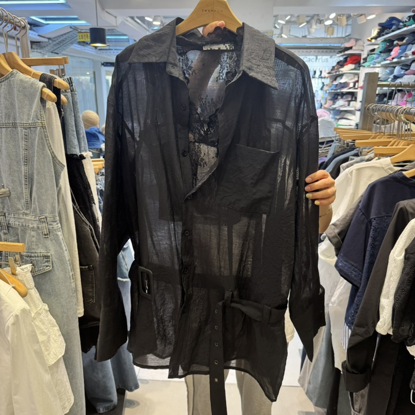 2MORROW韓國直郵㊣東大門實拍女裝新品25春夏休閑套裝含腰帶2MORROW套裝圖色2