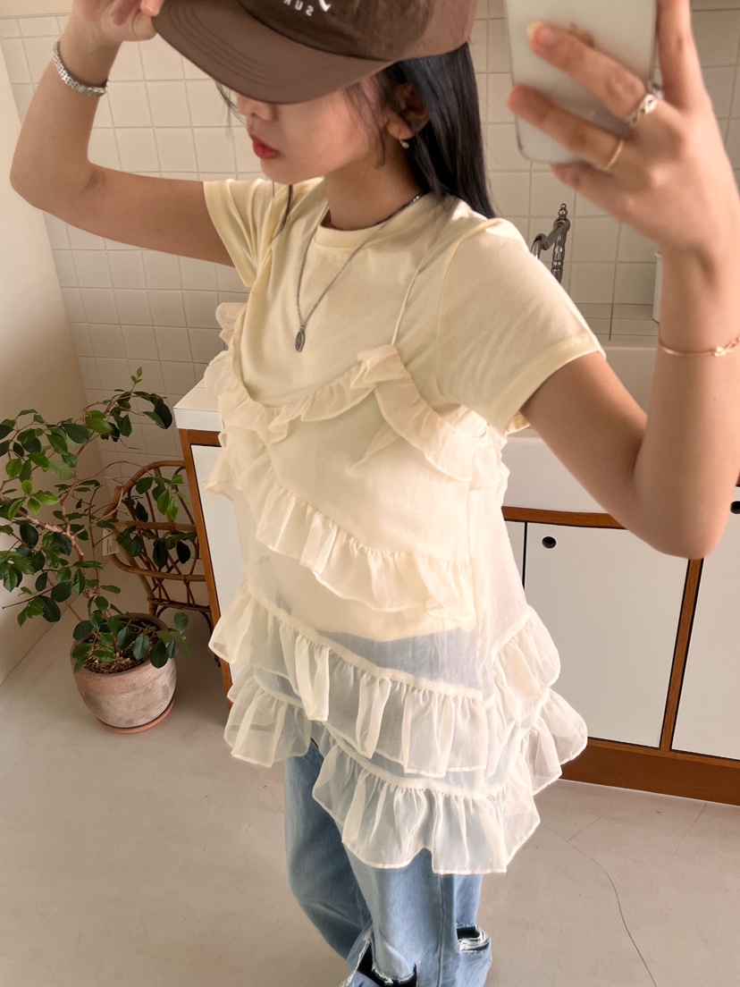 MINIQUEENS直郵韓國代購㊣女裝新品休閑熱賣人氣時尚吊帶背心MINIQUEENS吊帶/背心