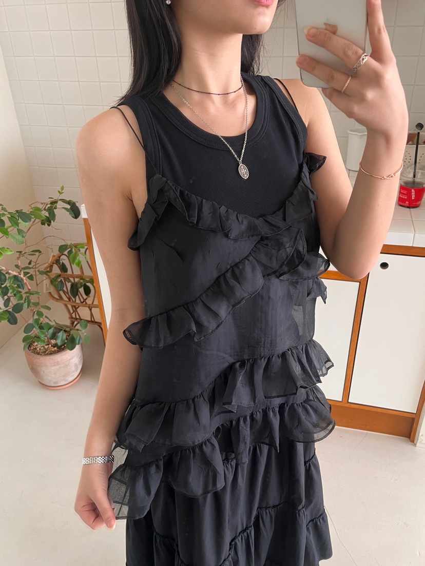 MINIQUEENS直郵韓國代購㊣女裝新品休閑熱賣人氣時尚吊帶背心MINIQUEENS吊帶/背心