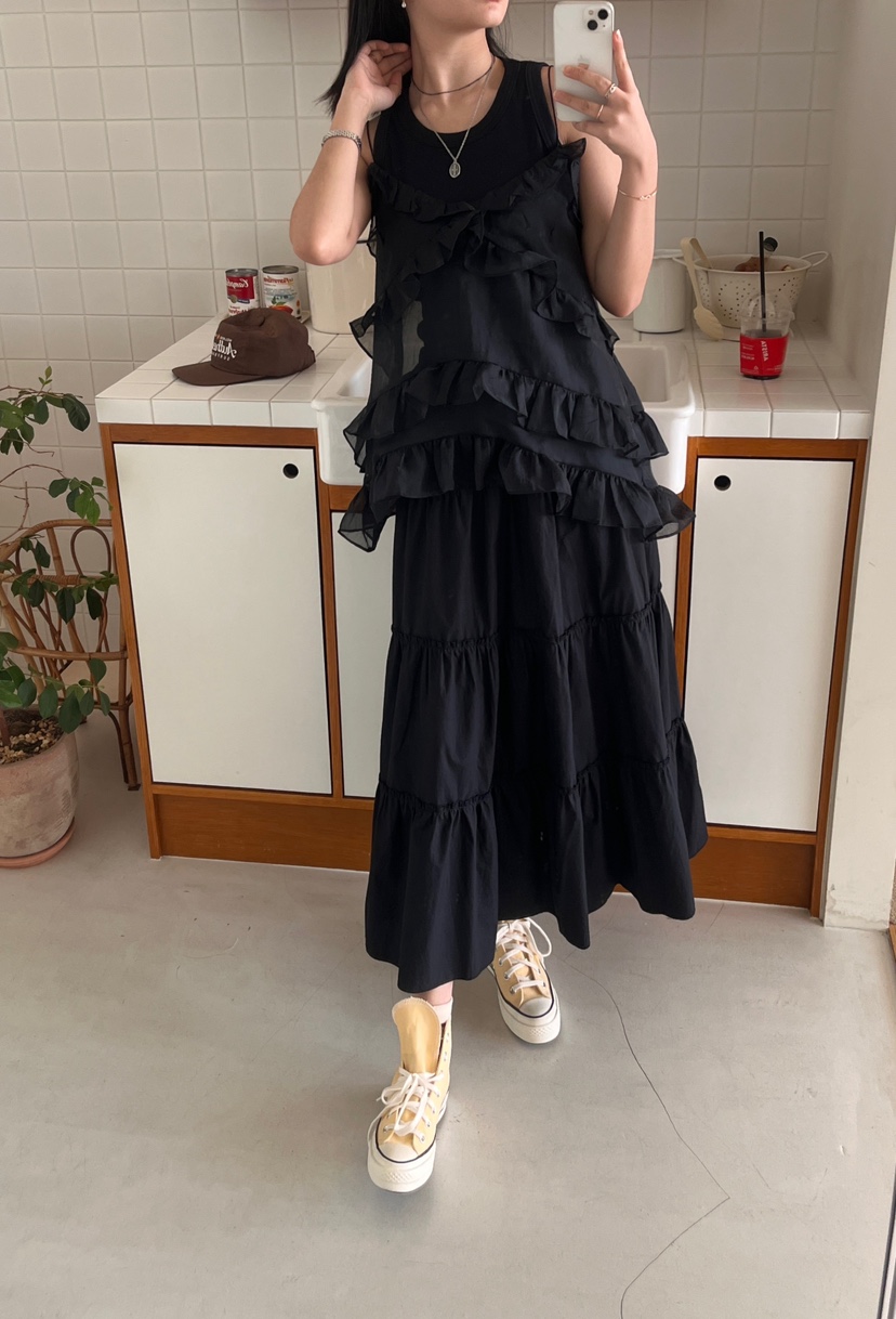 MINIQUEENS直郵韓國代購㊣女裝新品休閑熱賣人氣時尚吊帶背心MINIQUEENS吊帶/背心