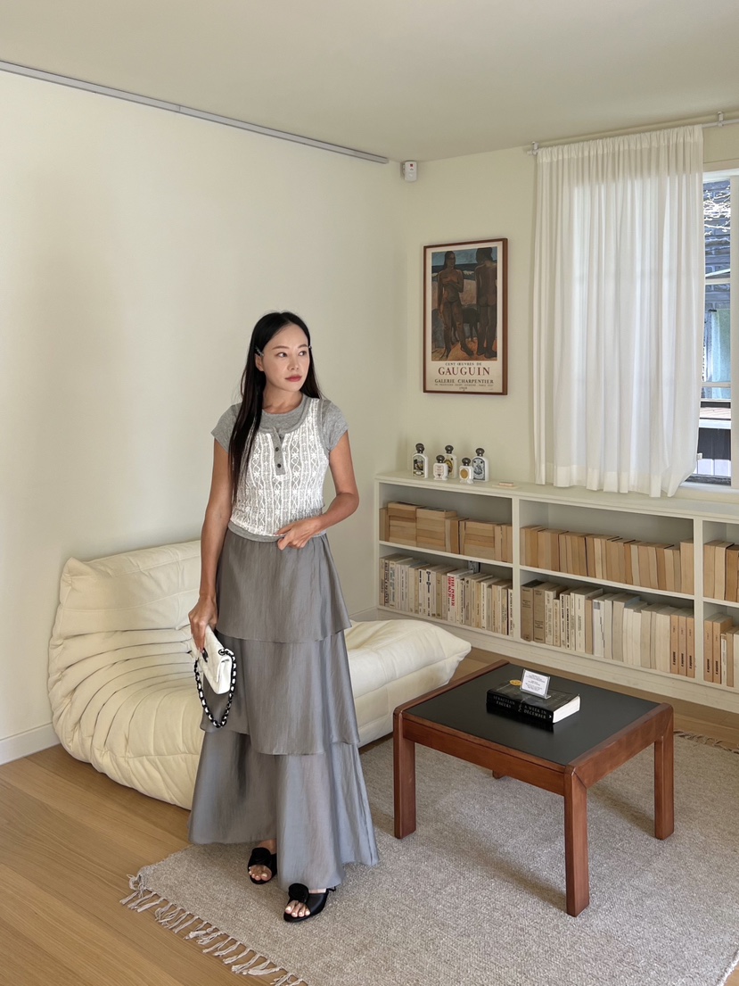 BOLD韓國㊣直郵東大門代購女裝新品人氣25春夏熱賣休閑長裙BOLD長裙