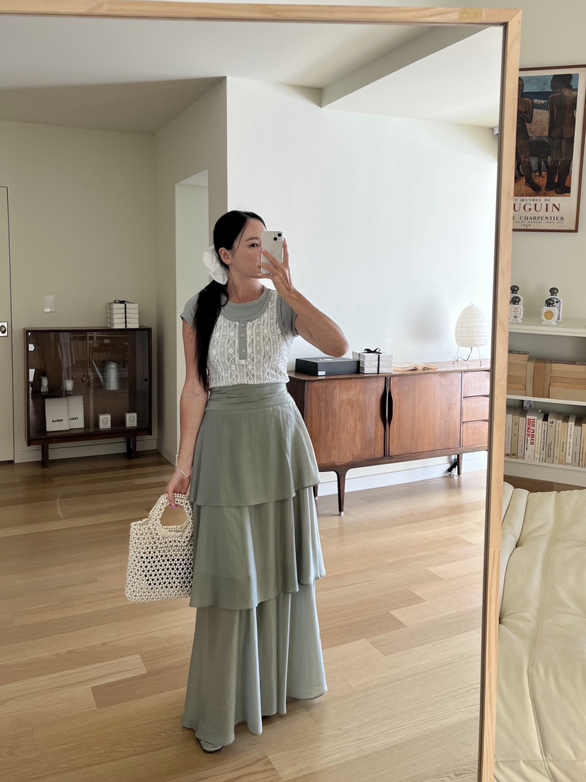 BOLD韓國㊣直郵東大門代購女裝新品人氣25春夏熱賣休閑長裙BOLD長裙
