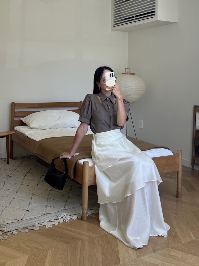 BOLD韓國㊣直郵東大門代購女裝新品人氣25春夏熱賣休閑長裙BOLD長裙