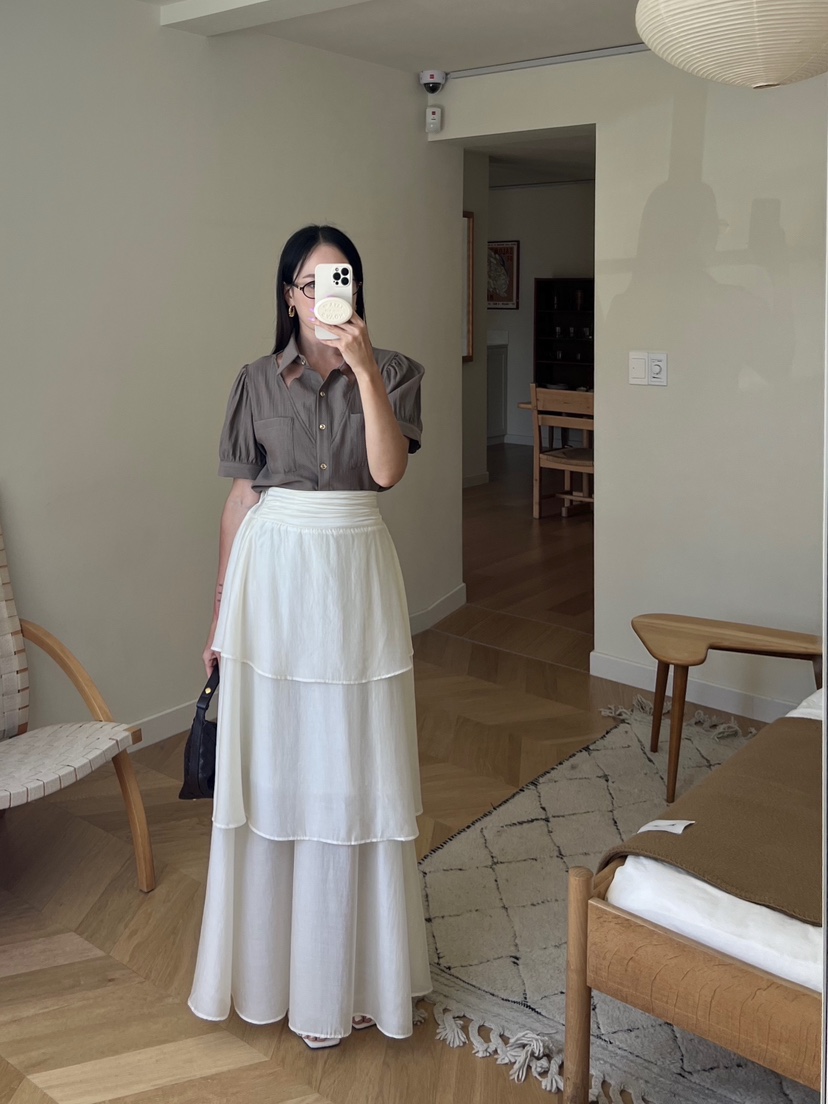 BOLD韓國㊣直郵東大門代購女裝新品人氣25春夏熱賣休閑長裙BOLD長裙