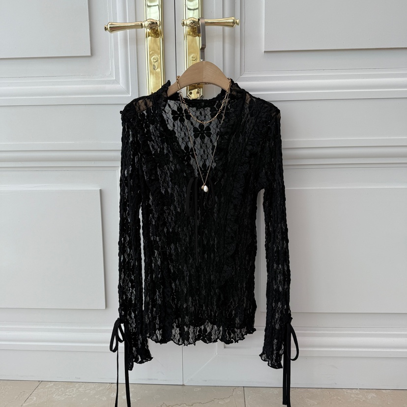 VICTORIA QUEEN直郵韓國代購㊣女裝新品休閑襯衫蕾絲衫不含飾品VICTORIA QUEEN襯衫/蕾絲衫圖色2