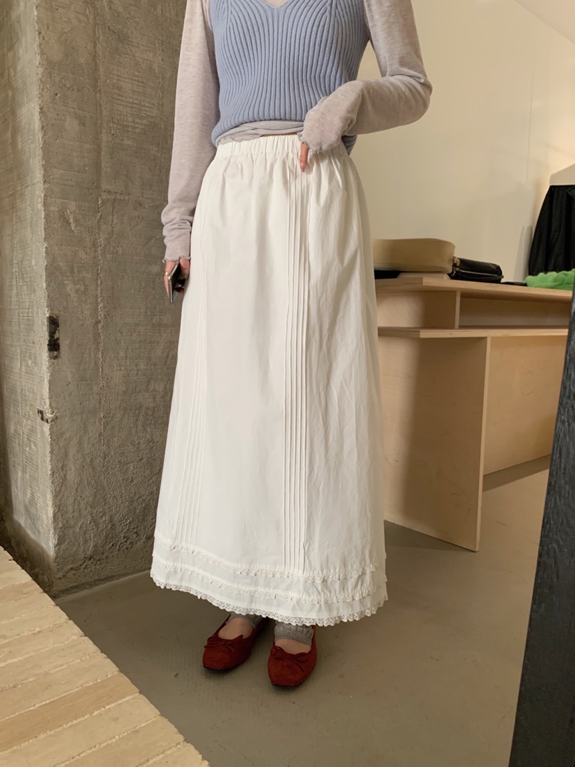 HER韓國㊣直郵東大門代購女裝新款25春夏休閑時尚推薦人氣長裙HER長裙