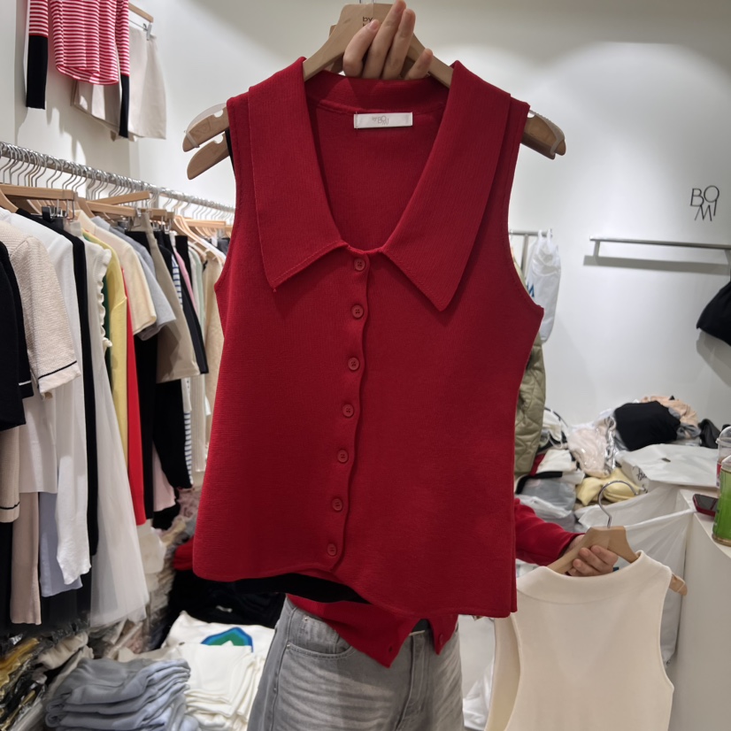 BY BOMI韓國㊣直郵東大門代購女裝新款時尚25春夏吊帶背心BY BOMI吊帶/背心圖色2