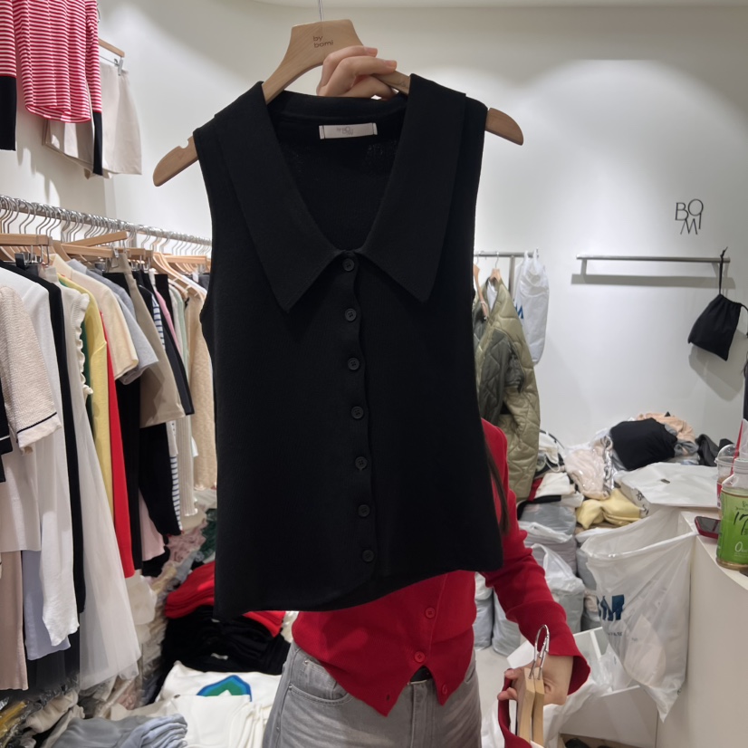 BY BOMI韓國㊣直郵東大門代購女裝新款時尚25春夏吊帶背心BY BOMI吊帶/背心圖色3