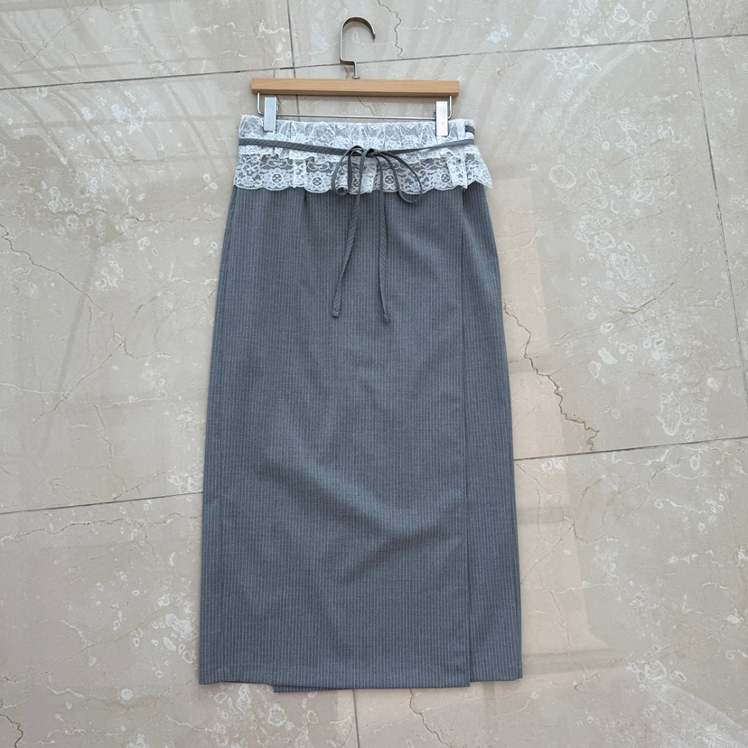 VICTORIA QUEEN韓國直郵㊣東大門實拍女裝新品25春夏長裙含腰繩VICTORIA QUEEN長裙