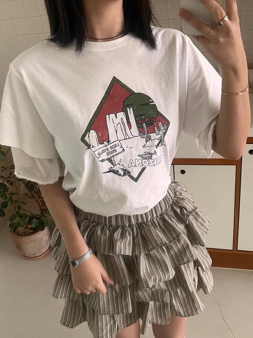 MINIQUEENS韓國㊣直郵東大門代購女裝新品推薦時尚熱賣25春夏T恤MINIQUEENST恤