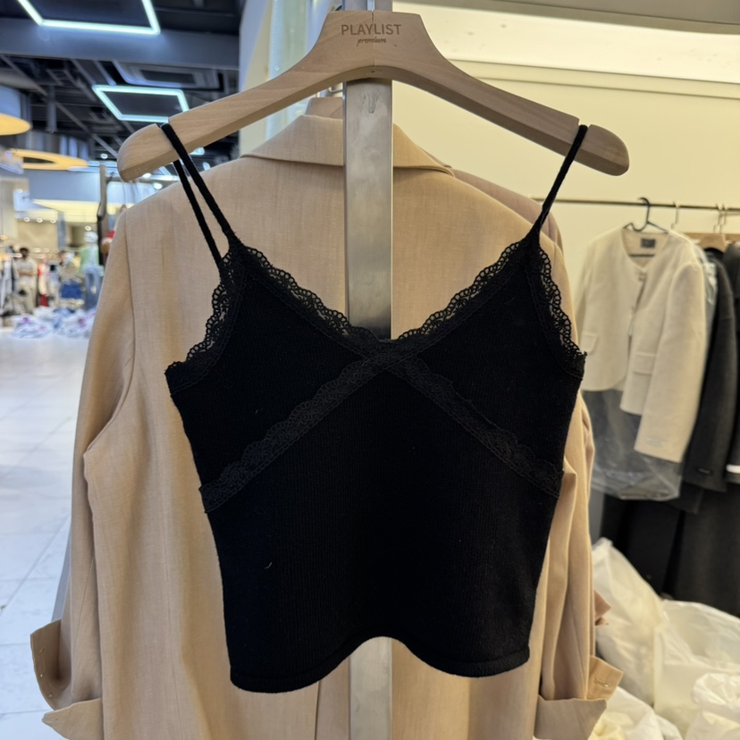 HER韓國㊣直郵東大門代購女裝新品休閑25春夏人氣熱賣吊帶背心HER吊帶/背心圖色2
