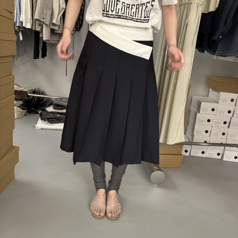 DOUBLE STANDARD/LE SMOKING/MAISONSTAFF直郵韓國代購㊣女裝新品熱賣半身裙中短裙MAISONSTAFF/DOUBLE STANDARD半身裙/中短裙