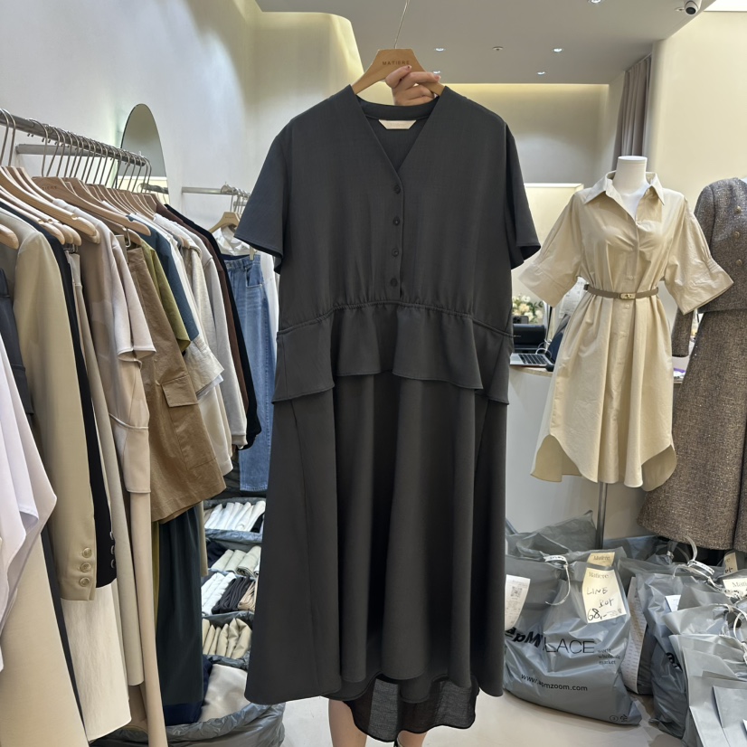 MATIERE韓國直郵㊣東大門實拍女裝新品熱賣休閑25春夏連衣裙MATIERE連衣裙圖色2