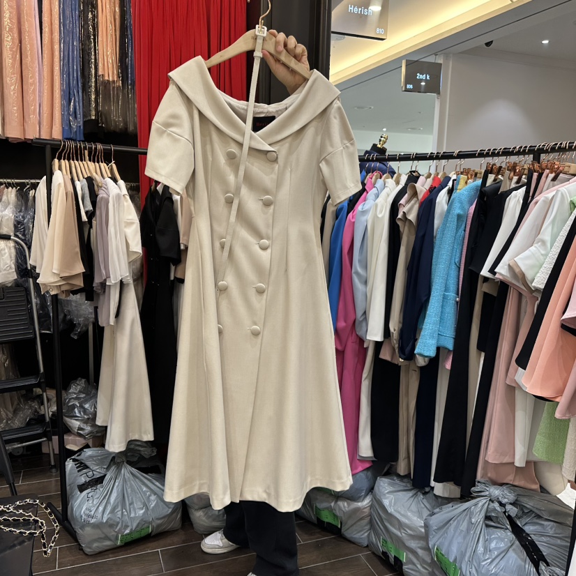 HERISH-HAUTE韓國直郵㊣東大門實拍女裝新品時尚連衣裙含腰帶HERISH-HAUTE連衣裙