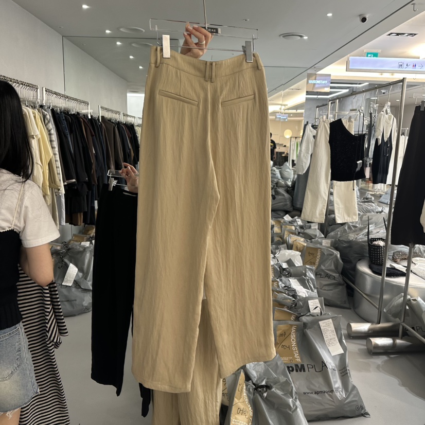 DOUBLE STANDARD/LE SMOKING/MAISONSTAFF直郵韓國代購㊣女裝新品休閑休閑褲MAISONSTAFF/DOUBLE STANDARD休閑褲