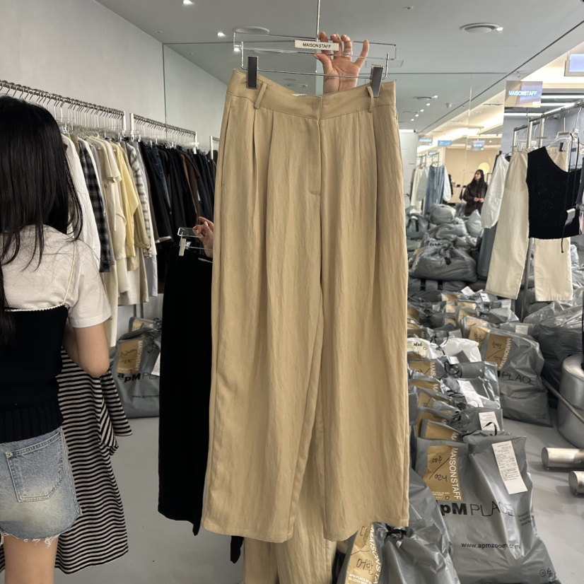 DOUBLE STANDARD/LE SMOKING/MAISONSTAFF直郵韓國代購㊣女裝新品休閑休閑褲MAISONSTAFF/DOUBLE STANDARD休閑褲