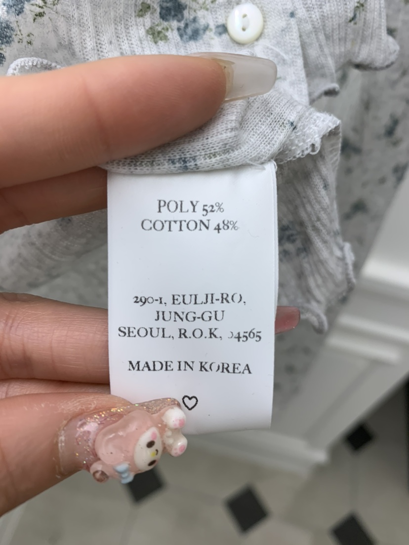 ETER韓國直郵㊣女裝新品人氣25春夏休閑時尚熱賣長袖T恤開衫eter/VERSO長袖T恤
