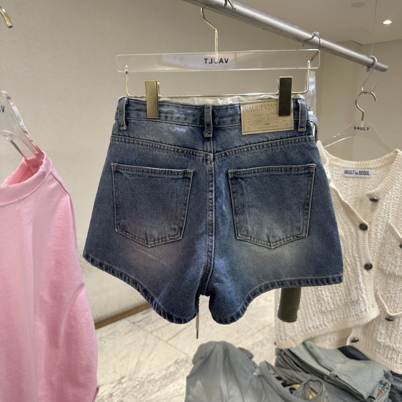 VAULT韓國㊣直郵東大門代購女裝新品休閑人氣推薦25春夏短褲VAULT短褲