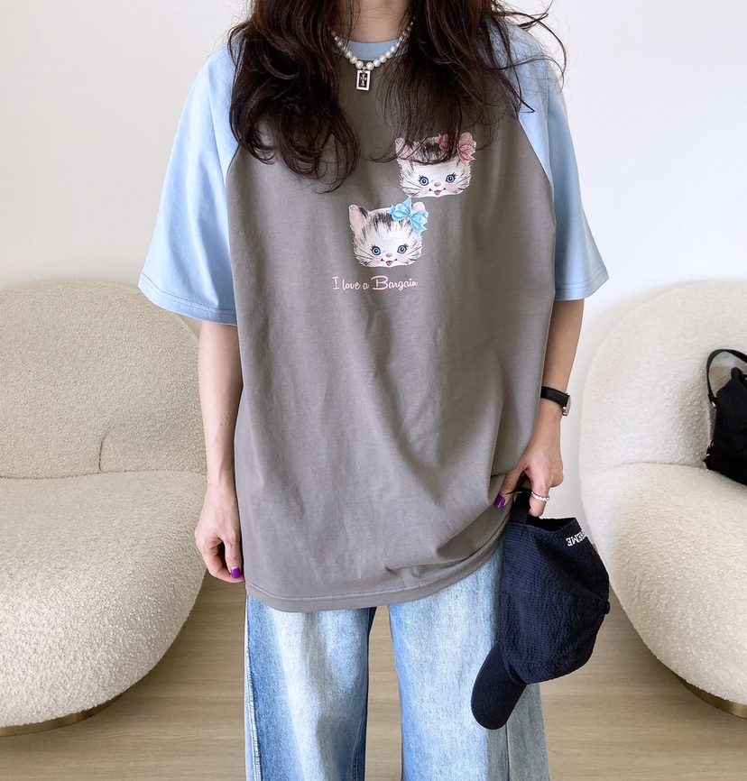 HANNA-A東大門實拍女士新品休閑時尚職業真品25春夏人氣T恤HANNAT恤