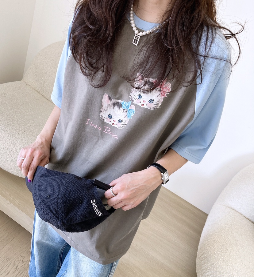 HANNA-A東大門實拍女士新品休閑時尚職業真品25春夏人氣T恤HANNAT恤