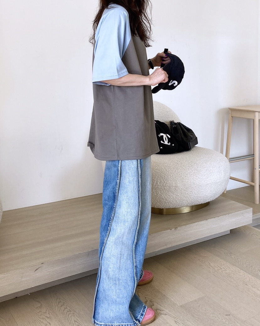 HANNA-A東大門實拍女士新品休閑時尚職業真品25春夏人氣T恤HANNAT恤