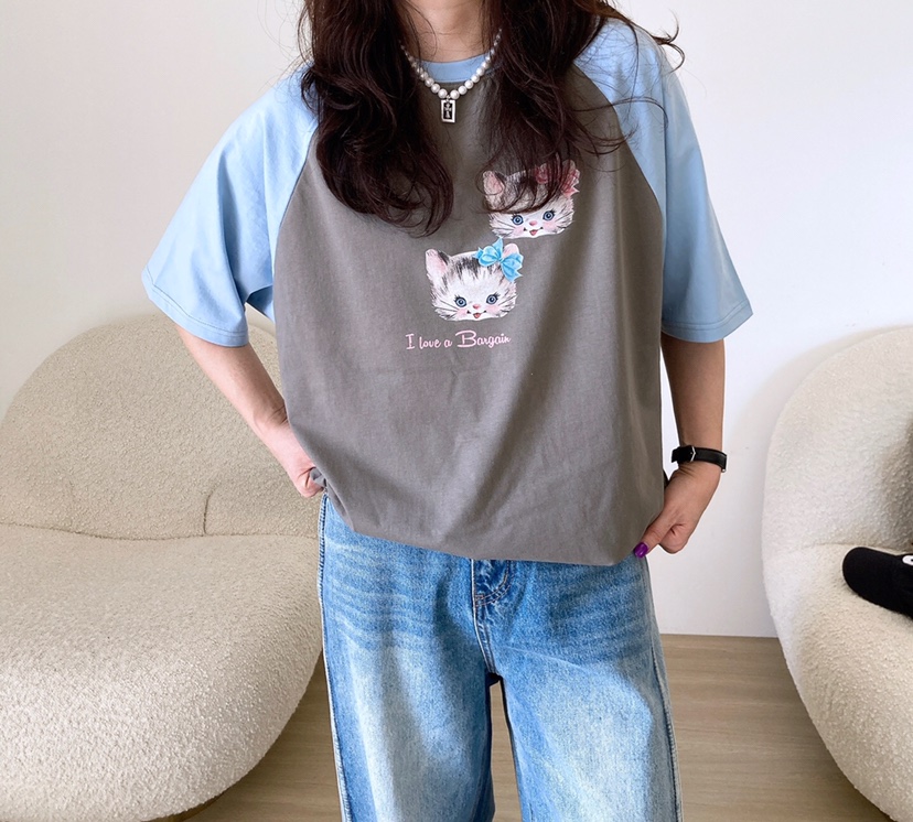 HANNA-A東大門實拍女士新品休閑時尚職業真品25春夏人氣T恤HANNAT恤