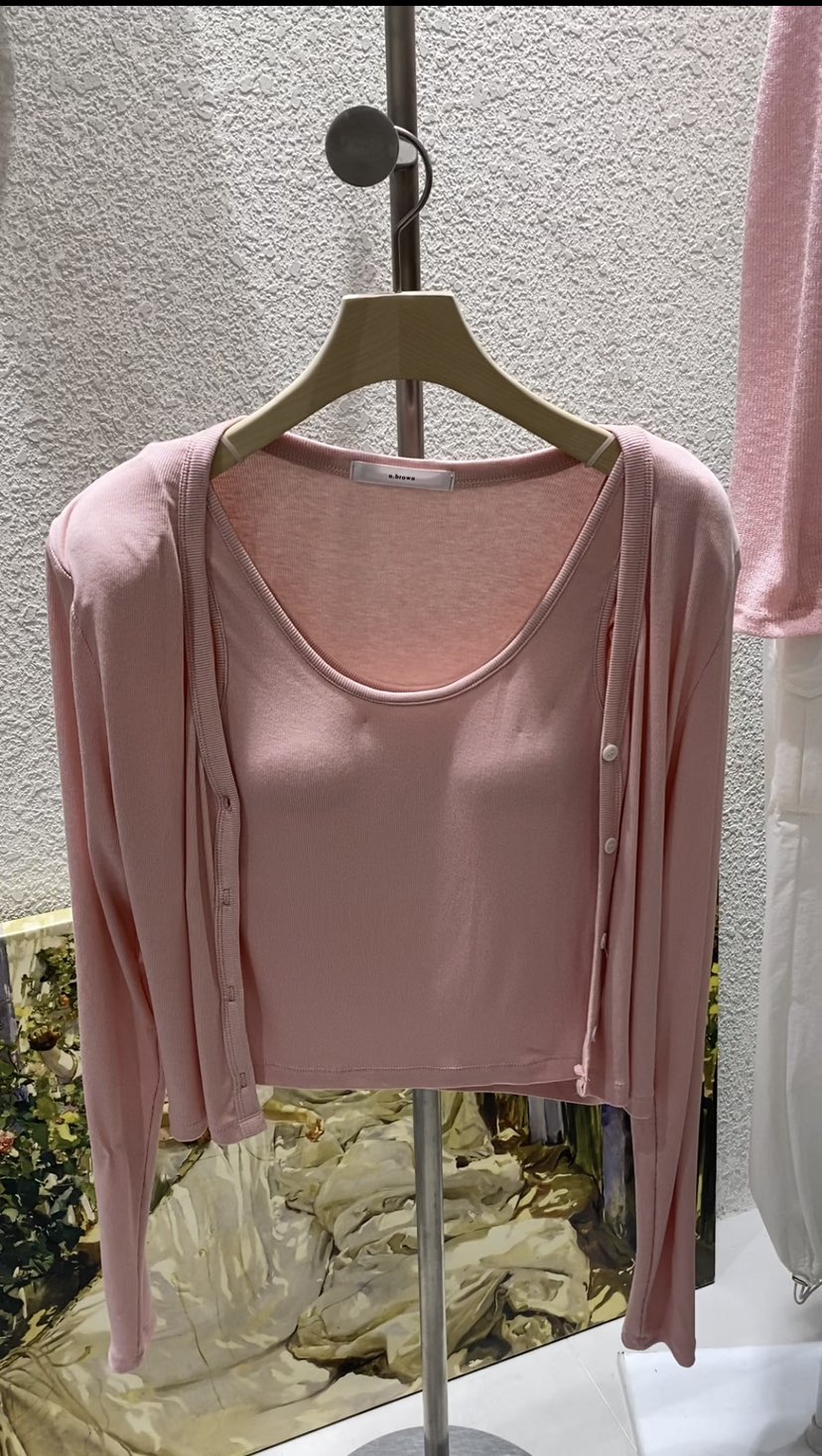 N BROWN韓國直郵女士新品人氣休閑時尚25春夏套裝套裝開衫N BROWN套裝圖色4
