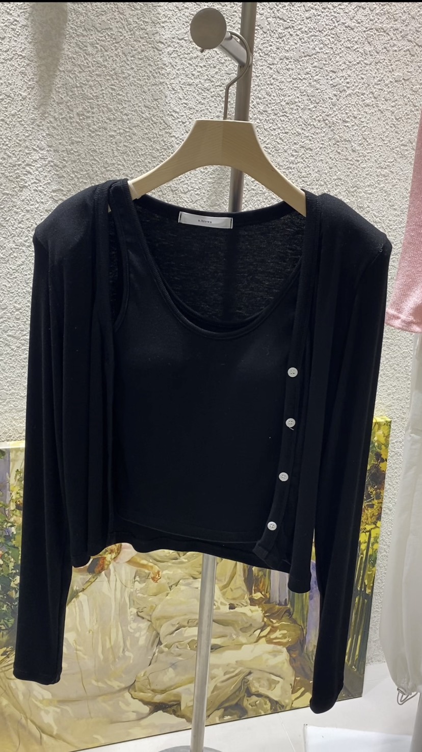 N BROWN韓國直郵女士新品人氣休閑時尚25春夏套裝套裝開衫N BROWN套裝圖色5