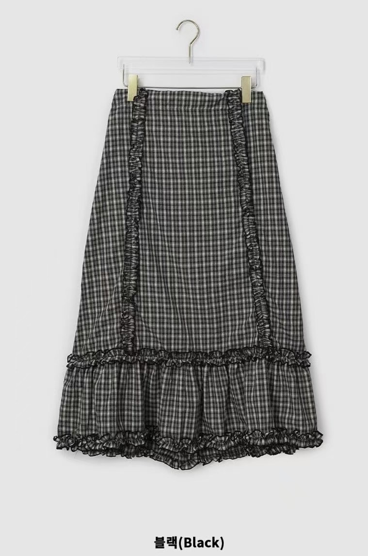 THELACREAM東大門代購女士新品25春夏推薦休閑真品時尚長裙THELACREAM長裙