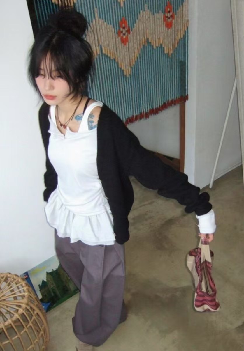 THELACREAM東大門代購女士新款25春夏時尚推薦職業真品長袖T恤THELACREAM長袖T恤