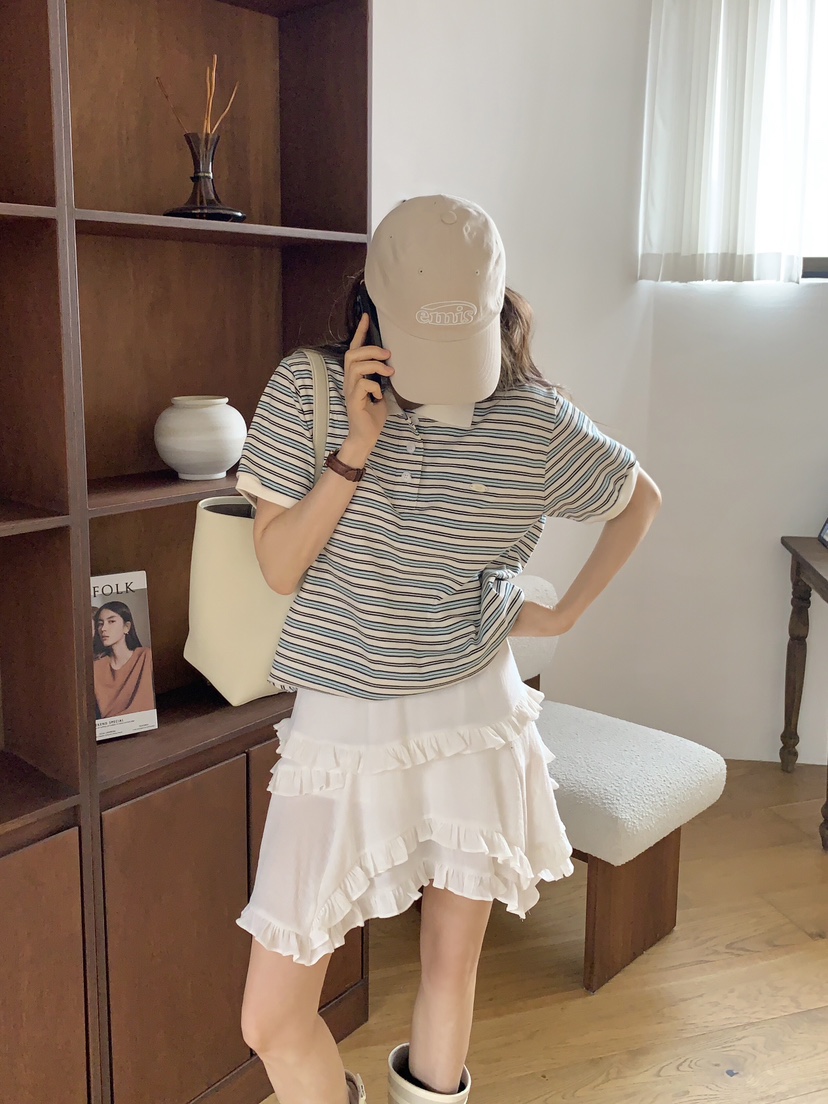 FORMSTUDIO韓國直郵女裝新品推薦熱賣休閑職業人氣時尚25春夏T恤FORMSTUDIOT恤