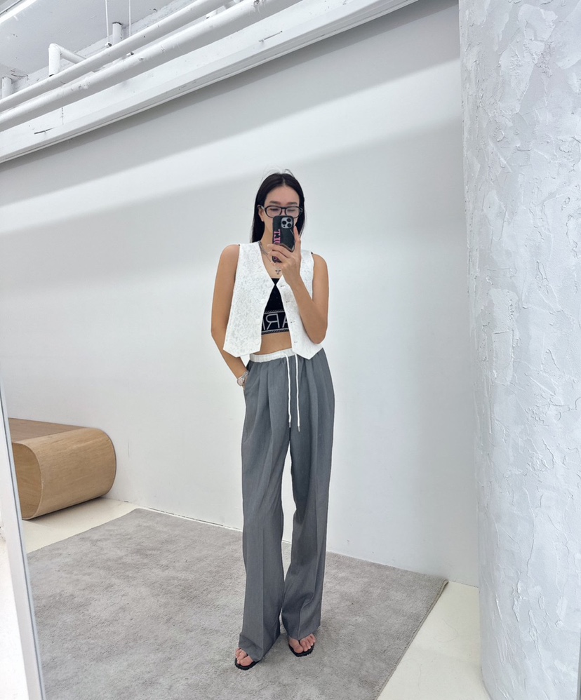 MABEL-Q韓國直郵女裝新款推薦休閑25春夏真品時尚人氣休閑褲SOUIT by mabel-Q休閑褲