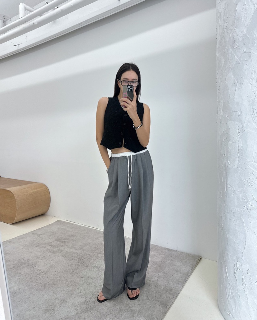 MABEL-Q韓國直郵女裝新款推薦休閑25春夏真品時尚人氣休閑褲SOUIT by mabel-Q休閑褲