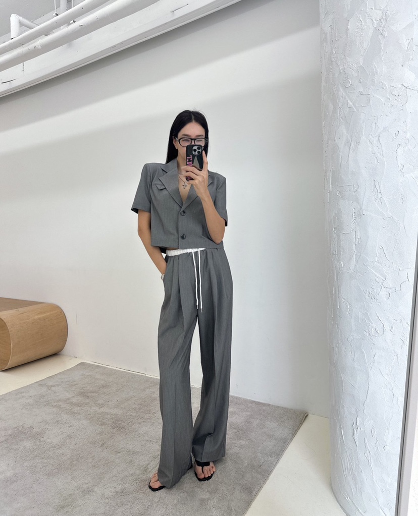 MABEL-Q韓國直郵女裝新款推薦休閑25春夏真品時尚人氣休閑褲SOUIT by mabel-Q休閑褲