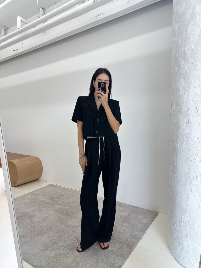 MABEL-Q韓國直郵女裝新款推薦休閑25春夏真品時尚人氣休閑褲SOUIT by mabel-Q休閑褲