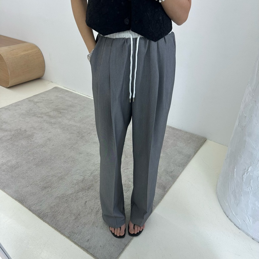 MABEL-Q韓國直郵女裝新款推薦休閑25春夏真品時尚人氣休閑褲SOUIT by mabel-Q休閑褲圖色1