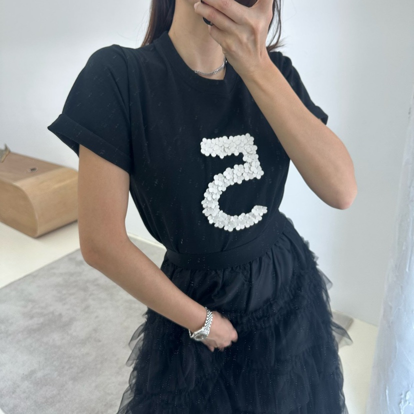MABEL-Q東大門代購女士新品職業25春夏休閑時尚人氣推薦T恤SOUIT by mabel-QT恤圖色2