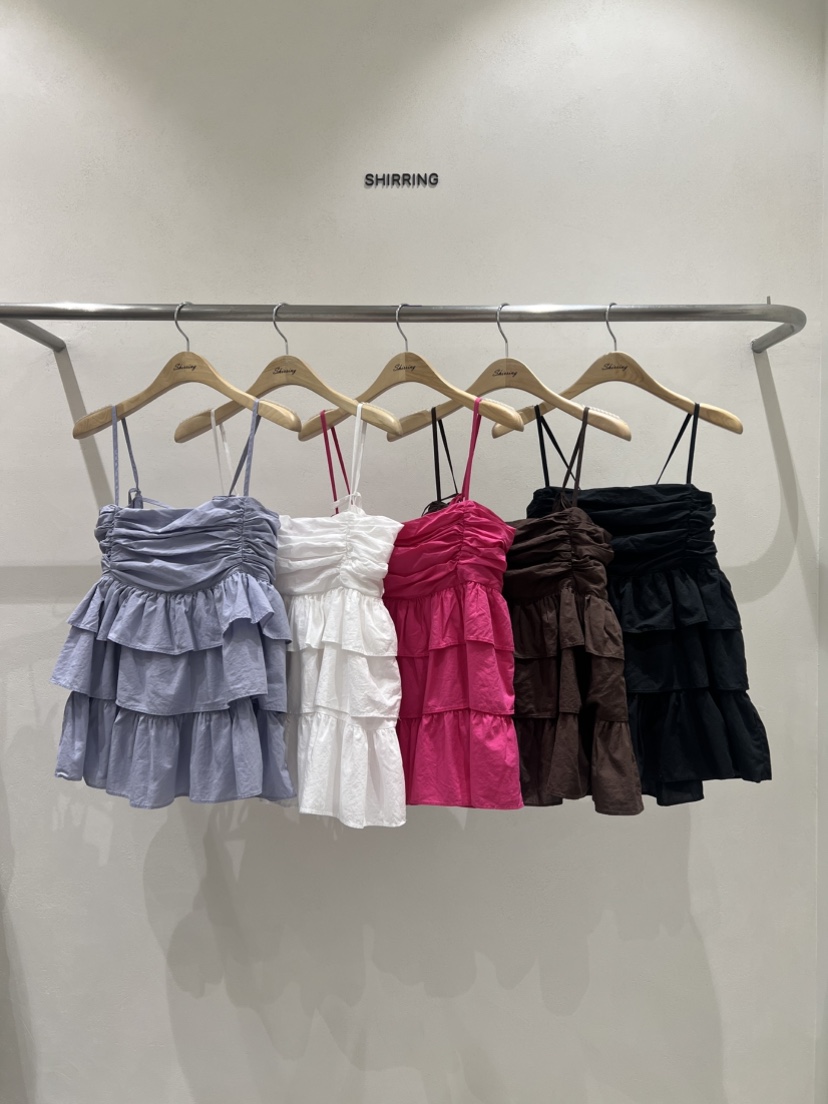 SHIRRING韓國直郵女士新款推薦真品人氣休閑25春夏吊帶背心SHIRRING吊帶/背心