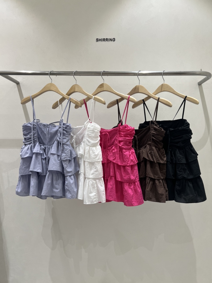 SHIRRING韓國直郵女士新款推薦真品人氣休閑25春夏吊帶背心SHIRRING吊帶/背心