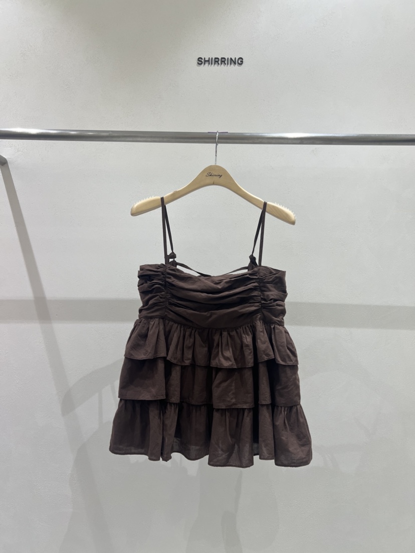 SHIRRING韓國直郵女士新款推薦真品人氣休閑25春夏吊帶背心SHIRRING吊帶/背心圖色4