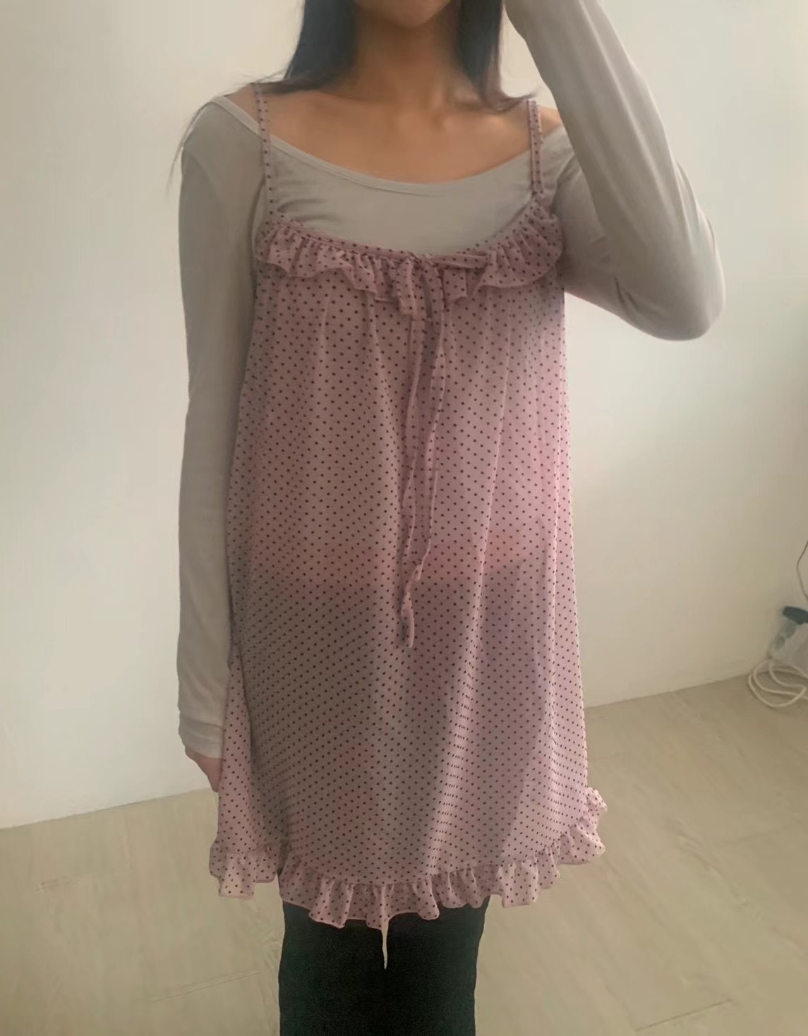 THELACREAM東大門代購女士新品人氣真品職業25春夏連衣裙羊毛THELACREAM連衣裙