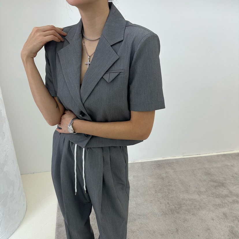 MABEL-Q韓國直郵女裝新品休閑25春夏真品職業時尚推薦夾克SOUIT by mabel-Q夾克圖色2
