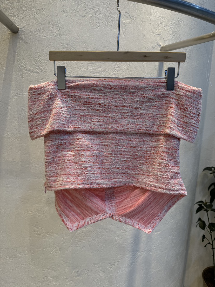 RIAH韓國直郵女士新品職業人氣真品休閑25春夏吊帶背心粗花呢RIAH吊帶/背心